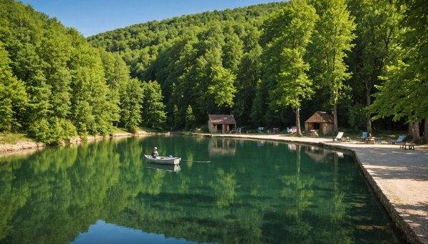 Venez découvrir le camping avec étang de pêche en dordogne !